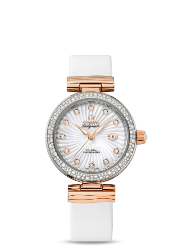Omega Ladymatic Co-Axial 34 Stainless Steel / Red Gold / Diamond / MOP